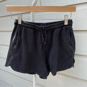brandy melville black sweat shorts